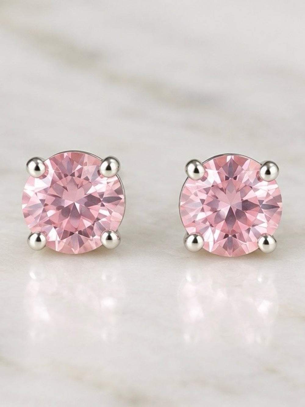✨ Vintage Mervyn’s Cubic Zirconia Collection Pink Stud Earrings ✨